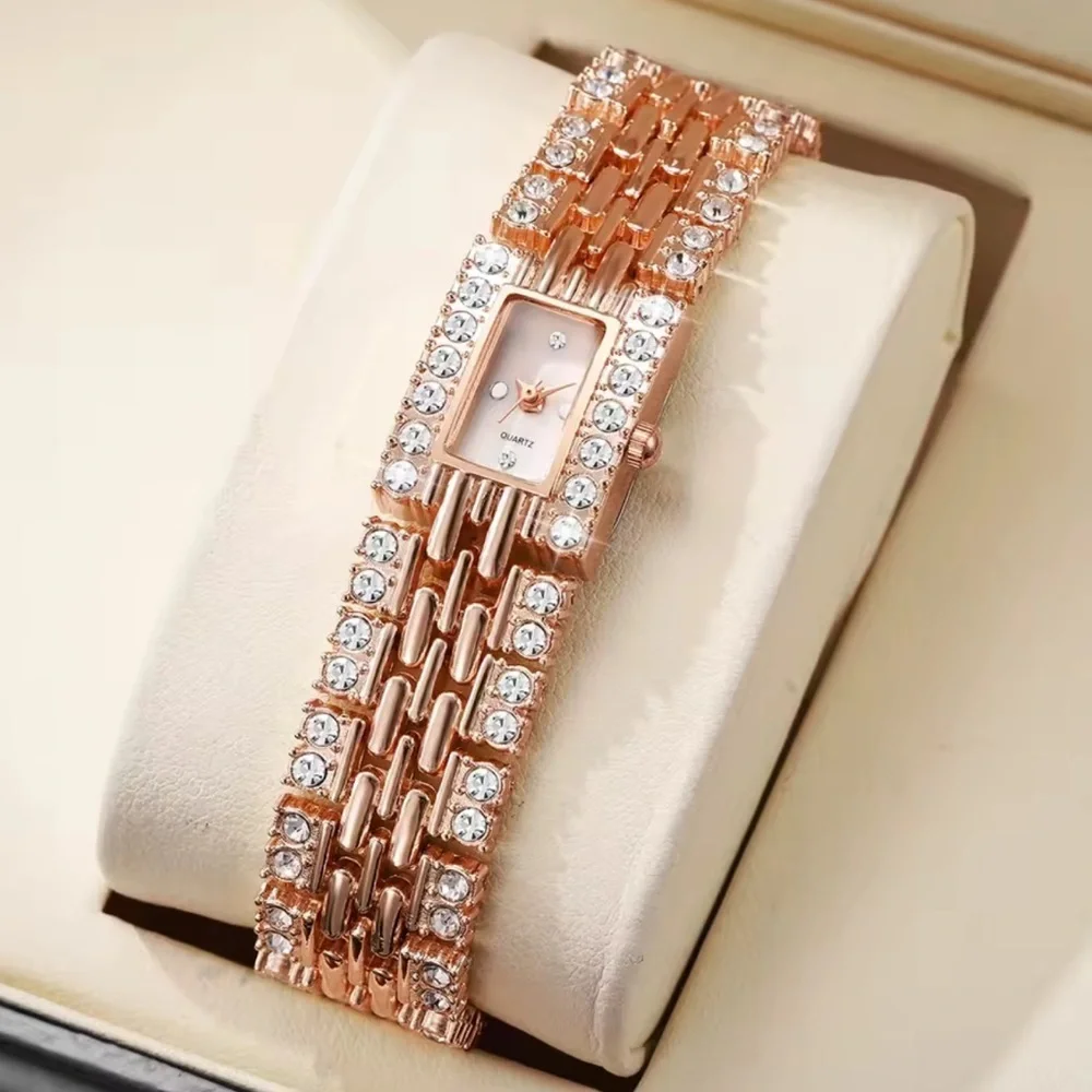 Classic Rose Gold Crystal Dress Watch – Sophisticated Minimal Luxury